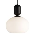 Nordlux Notti 20 Luce Pendente Vetro Nero | Adatto per 1x E27