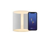 Nordlux Grip Smart LED Luce da parete Bianca 10W 830lm 120D - 827 Bianco Molto Caldo | Dimmerabile – IP54