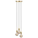 Nordlux Paco Luce Pendente Metallo 3-Faretti Ottone | Adatto per 3x E27