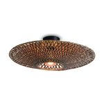 Good&Mojo Luce da soffitto Bali Bambù Nero M | Adatto per 1x E27 