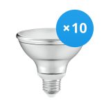 Multipack 10x Ledvance Faretti LED E27 PAR30 10W 633lm 36D - 927 Bianco Molto Caldo | Miglior Resa Cromatica - Dimmerabile - Sostitutiva 75W