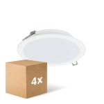Confezione Multipack 4x Philips Downlight LED Lediniare DN065B Meta lBianca 12W 1200lm 110D - 830-840-865 CCT | 175mm - Ritaglio 150mm - IP20