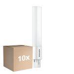 Confezione Multipack 10x Philips CorePro PL-S LED 5W - 830 Luce Calda -  | 2-Pin - Sostitutiva 11W