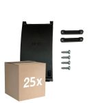 Multipack 25x Passacavi Junctionbox con Terminal block - Nero - 3 pole (Per Noxion)