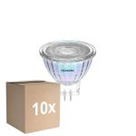 Confezione Multipack 10x Noxion Faretti LED Riflettore GU4 MR11 2.8W 184lm 36D - 927 Bianco Molto Caldo | Miglior Resa Cromatica - Dimmerabile - Sostitutiva 20W