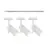 Nordlux Jerome Set completo 1-Fase Rail 1 Metro Bianca | incl. 3x Faretti