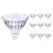 Multipack 10x Philips Master Value LED Faretti GU5.3 MR16 7.5W 621lm 60D - 927 Bianco Molto Caldo | Miglior resa cromatica - Dimmerabile - Sostitutiva 50W