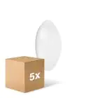 Confezione Multipack 5x Ledvance Surface Circolare 250 Bianca 13W 960lm - 840 Bianco Freddo | IP44