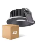 Confezione Multipack 4x Ledvance LED  SPOT AIR FIX Aluminium  6W 510lm 36D - 930 Luce Calda -  | Ritaglio 68mm - IP65 - Miglior Resa Cromatica -  Dimmerabile