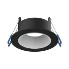 Noxion Faretti LED Ares Profondo ring Nero - con Inner Il Anello Bianca | Ritaglio 68mm - incl. GU10 Fitting