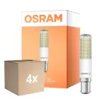 Multipack 4x Osram Special T Slim LED B15d Chiara 8W 1055lm - 827 Bianco Molto Caldo | Dimmerabile - Sostitutiva 75W
