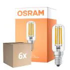 Multipack 6x Osram LED Special E14 Tubular Bulbo T26 Filamento Chiara 6.5W 730lm - 827 Bianco Molto Caldo | Dimmerabile - Sostitutiva 55W
