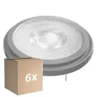 Confezione Multipack 6x Ledvance  SUPERIOR Faretti LED Riflettore G53 AR111 11.7W 800lm 24D - 927 Bianco Molto Caldo | Miglior Resa Cromatica - Dimmerabile - Sostitutiva 75W
