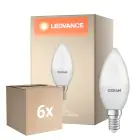 Multipack 6x Osram LED Star Classic E14 Candela Ghiaccio 4.9W 470lm - 840 Bianco Freddo | Sostitutiva 40W